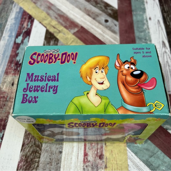 Scooby-Do Vintage (2002) Musical Jewelry Box NIB Collectible Purple White - Picture 11 of 11